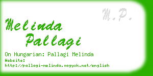 melinda pallagi business card